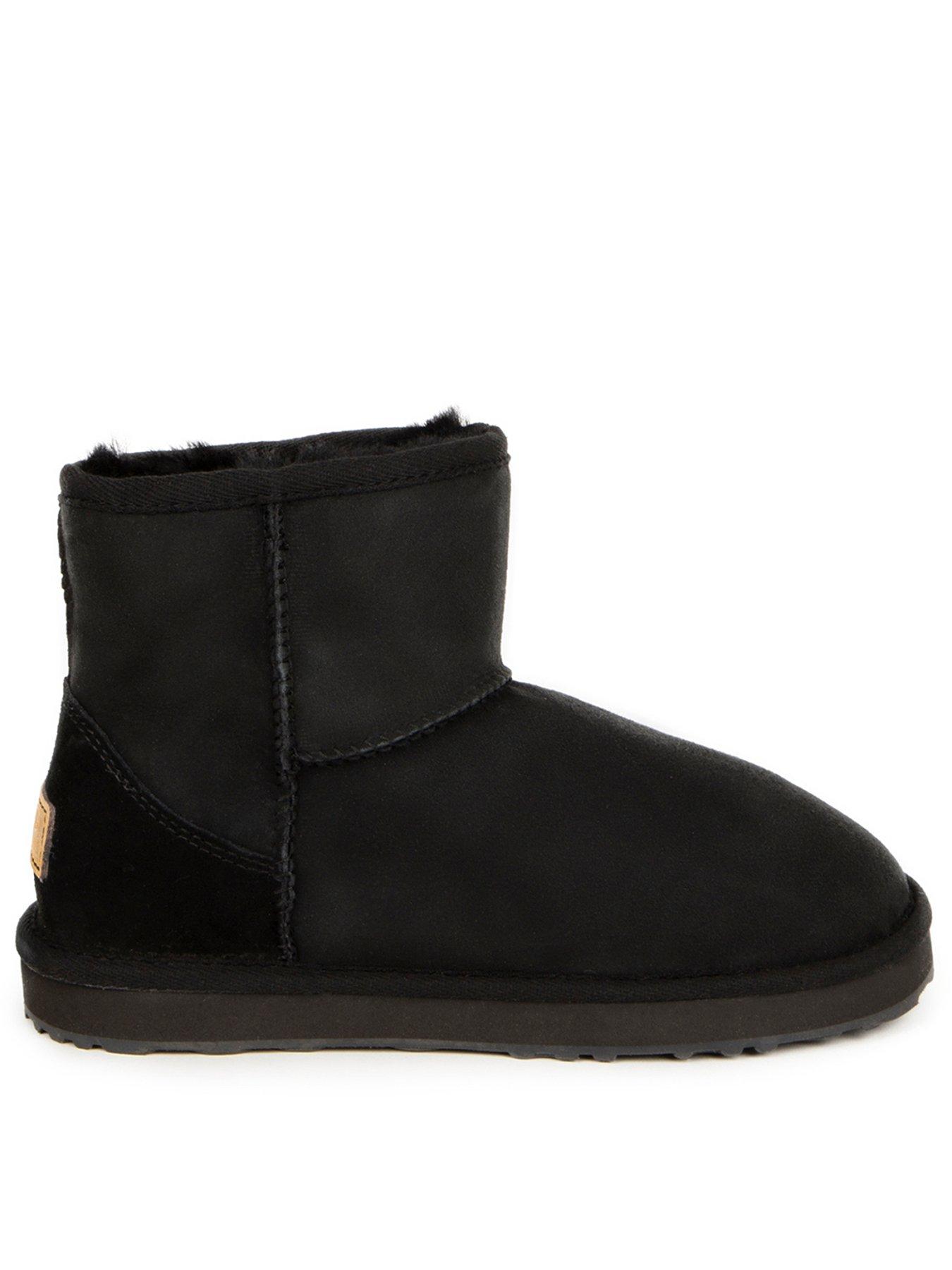 Black sheepskin boots uk sale