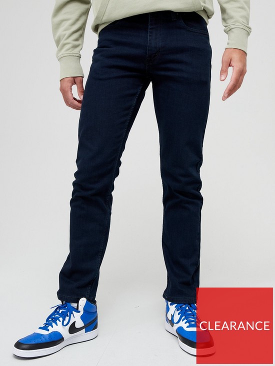 front image of levis-502trade-tapered-fit-jeans-black-cactus-od-adapt-tnl-dark-blue