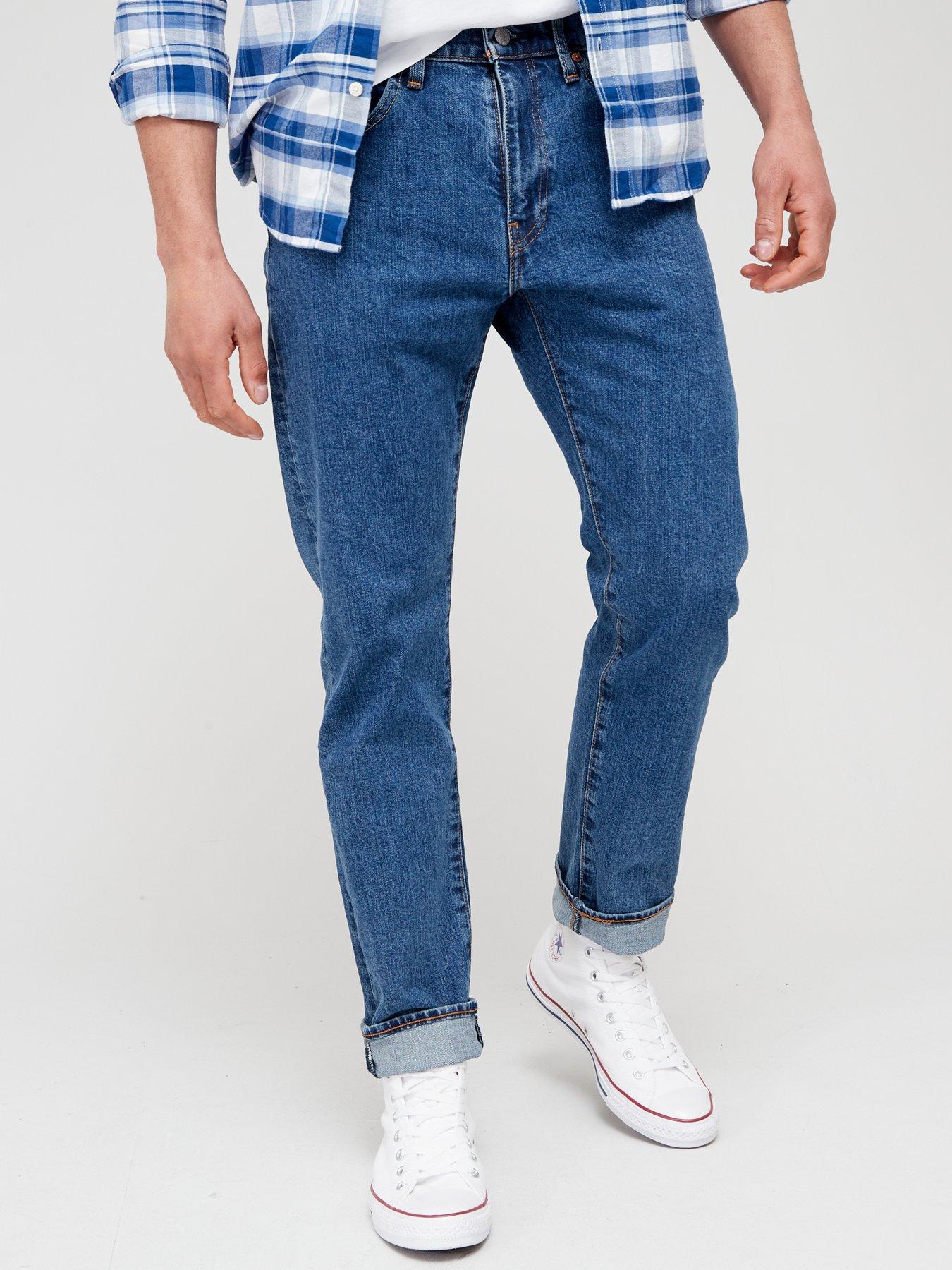 Levi s 502 Tapered Fit Jeans Stonewash Stretch T2 Blue