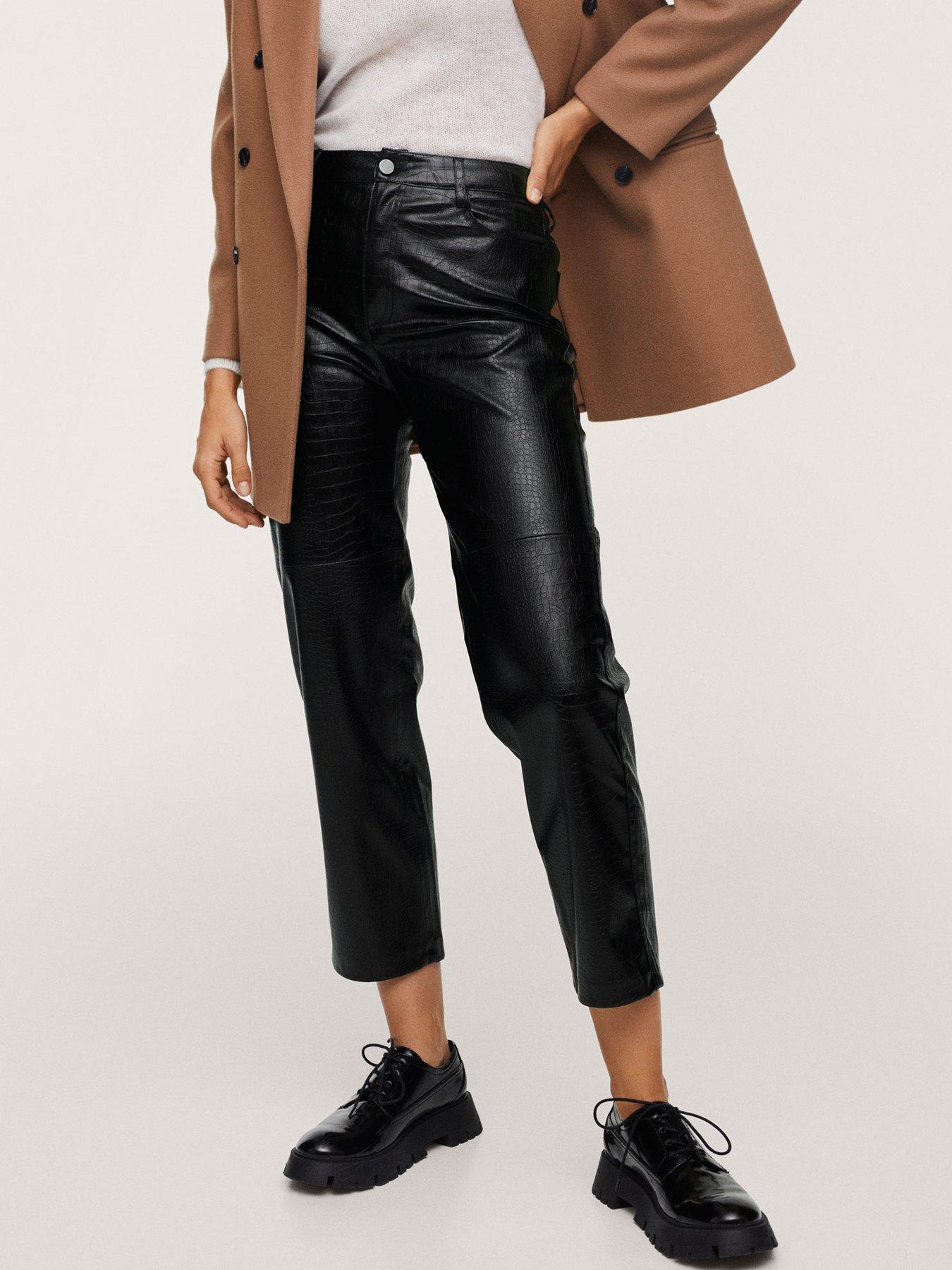 Faux Leather Trousers | Mango 