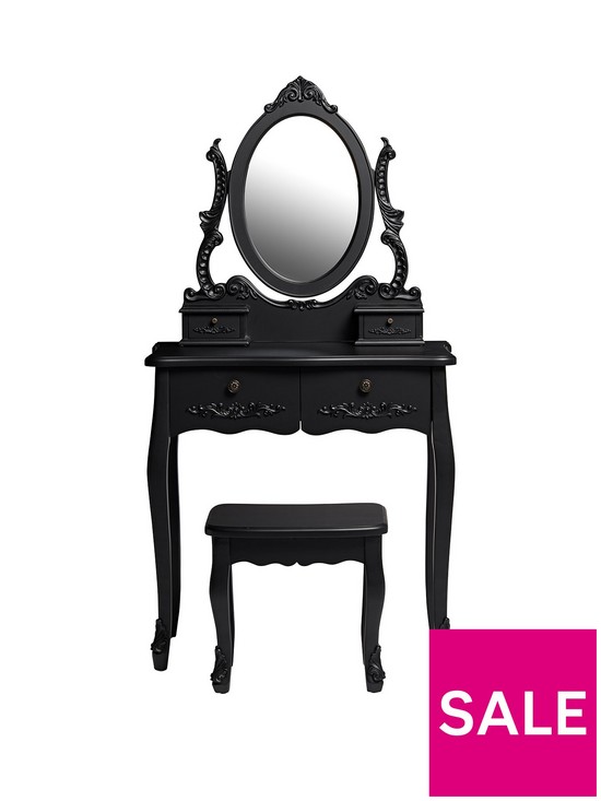 front image of lpd-furniture-antoinette-dressing-table-stool-and-mirrornbspset