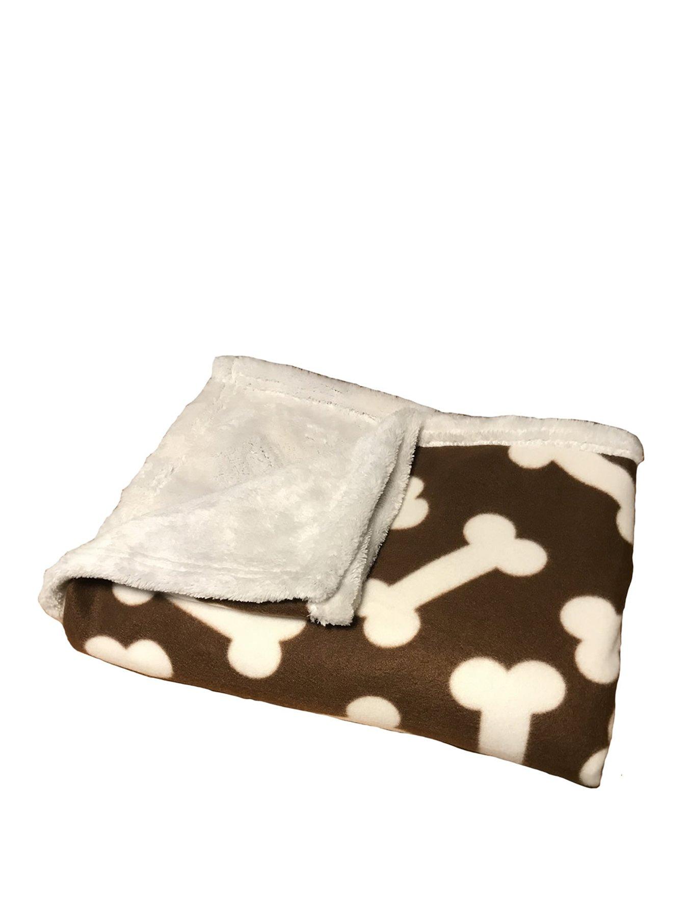 Pooch Products Chocolate Cosy Fleece Pet Blanket 120 x 120 cm 
