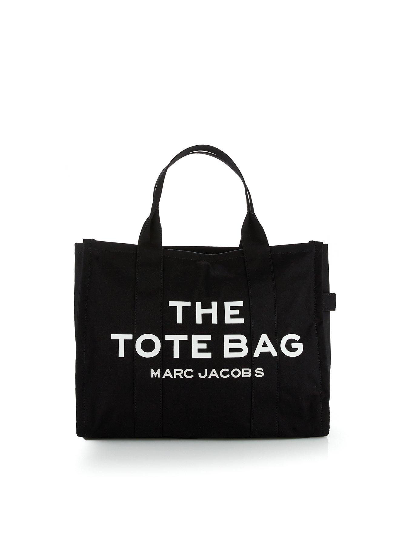 MARC JACOBS The Extra Large Canvas Tote Bag - Black | very.co.uk