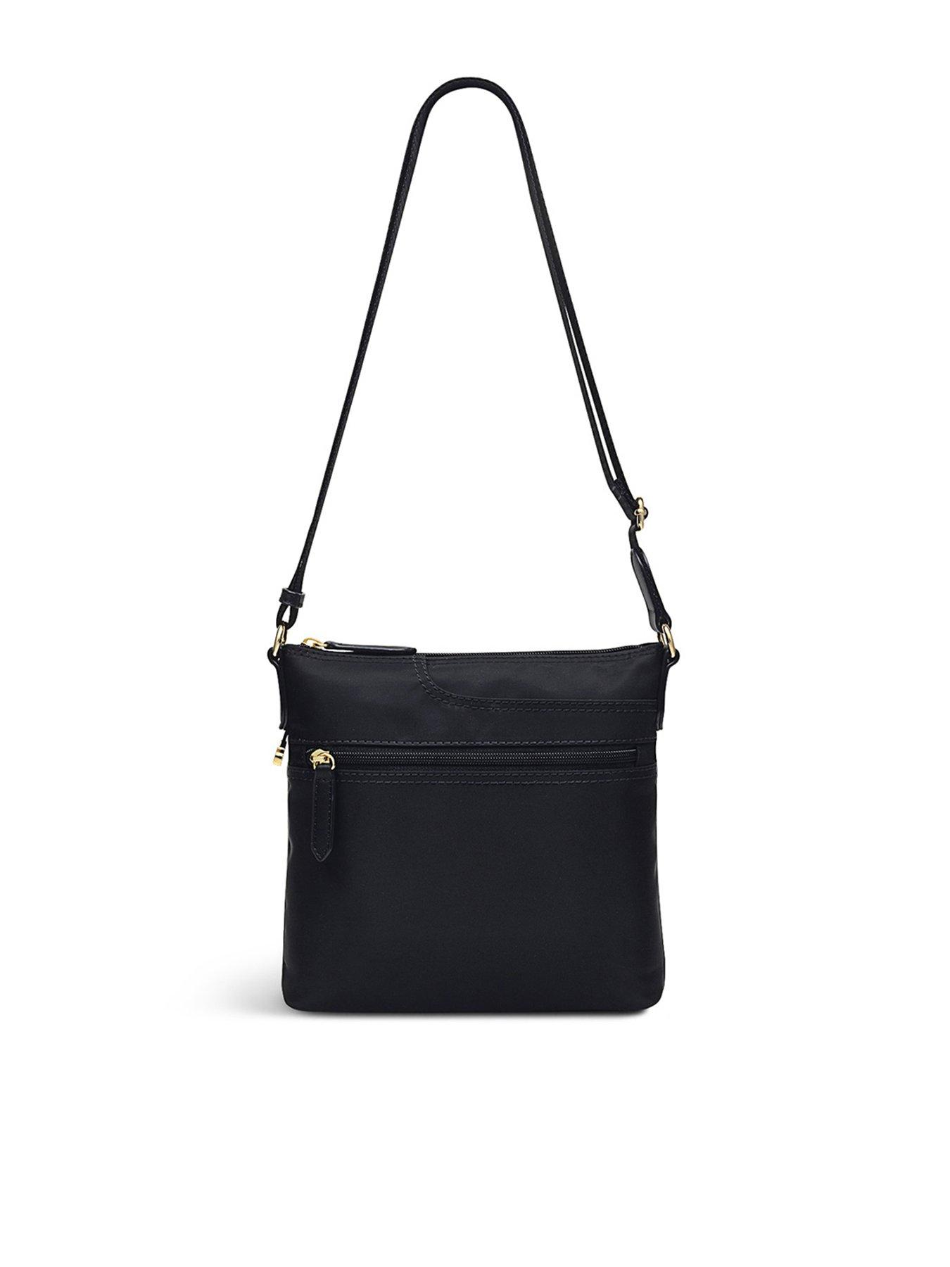 Bags & Purses Pocket Essentials Responsible Small Ziptop Crossbody Bag - Black
