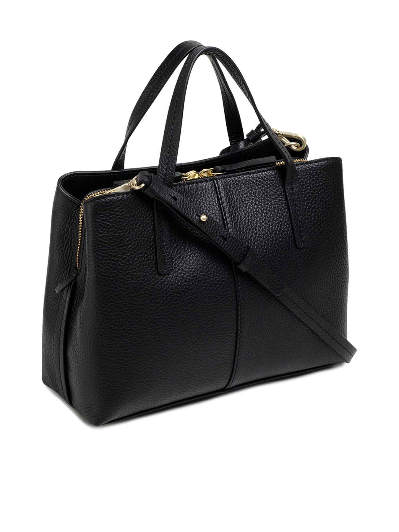 Image 3 of 5 of Radley Dukes Place Leather Medium Ziptop Grab Bag - Black