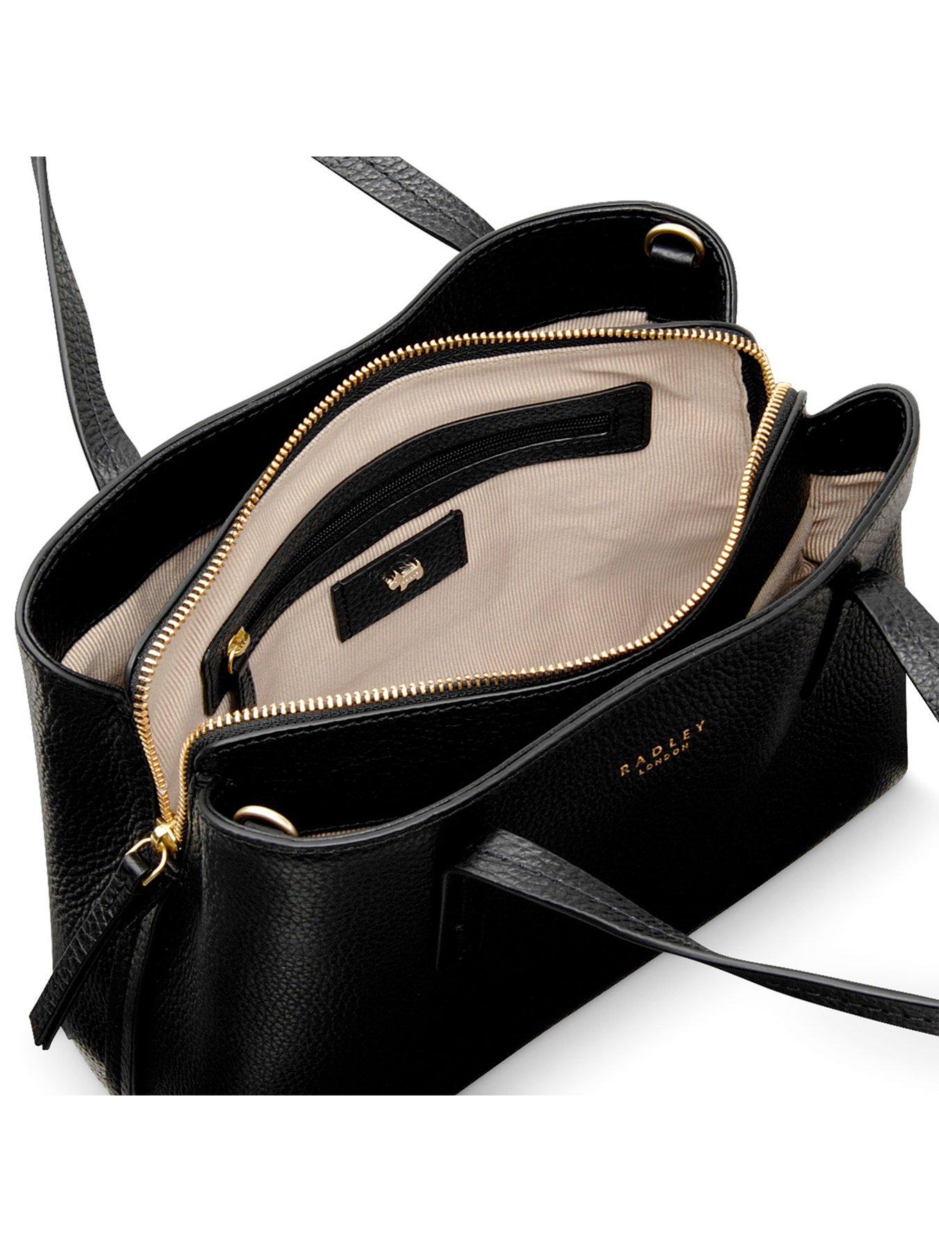 Image 4 of 5 of Radley Dukes Place Leather Medium Ziptop Grab Bag - Black
