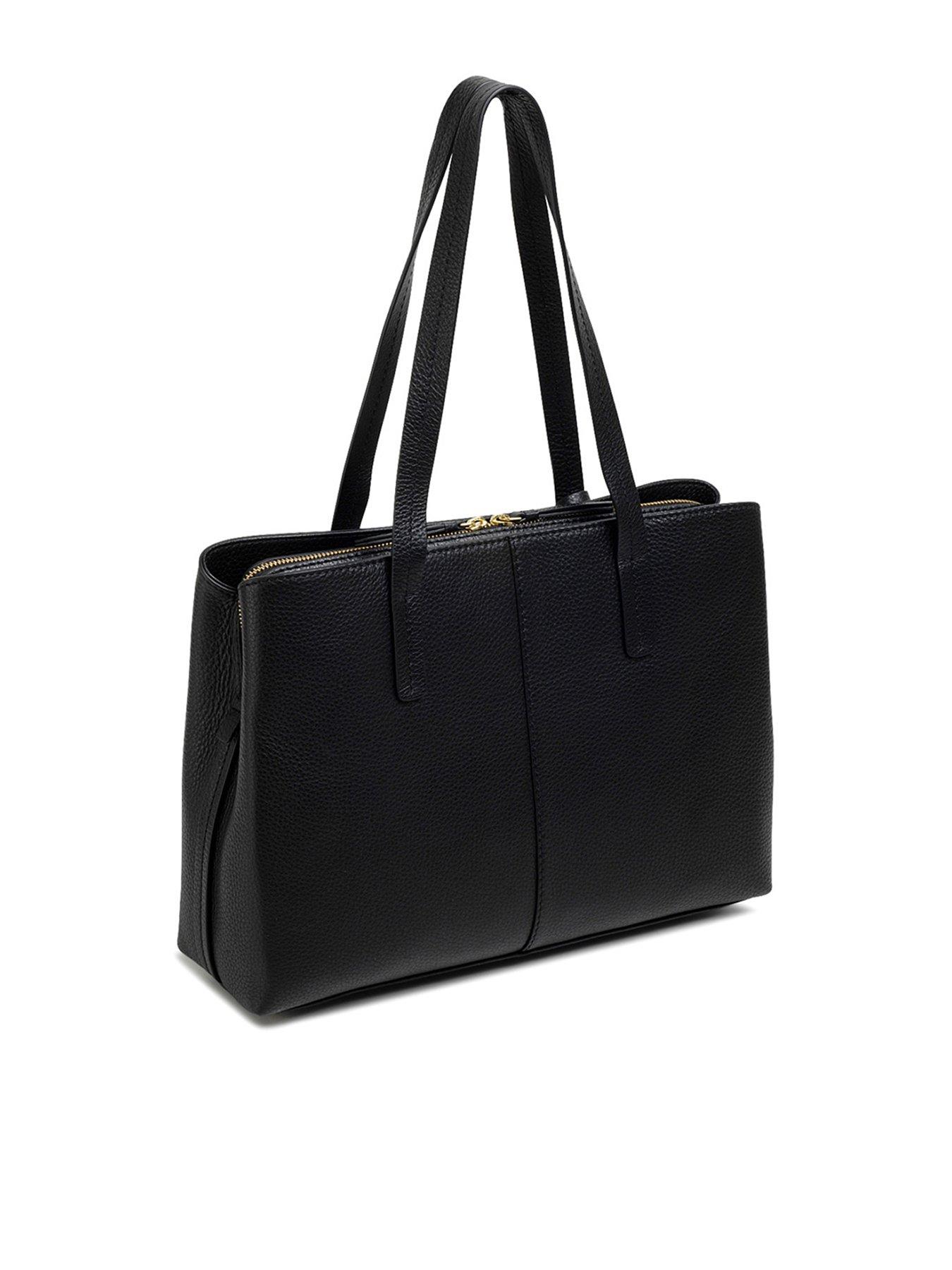 Radley Dukes Place Leather Large Ziptop Workbag Bag - Black | very