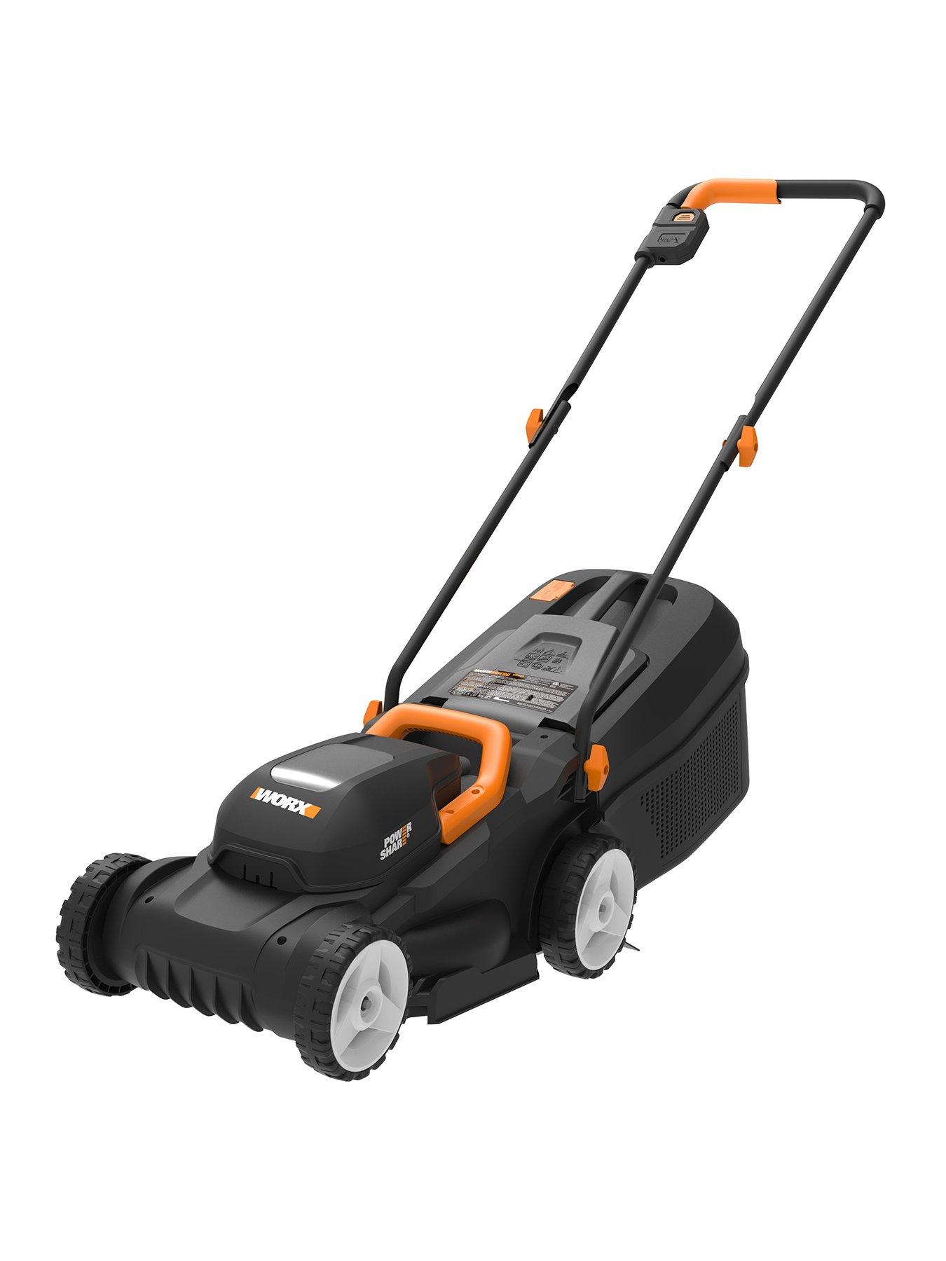 Worx 20V 30cm Cordless Brushless Lawn Mower with x1 4.0Ah Battery  &  Charger