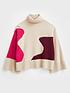  image of white-stuff-abstract-wool-mix-funnel-neck-jumper-plum