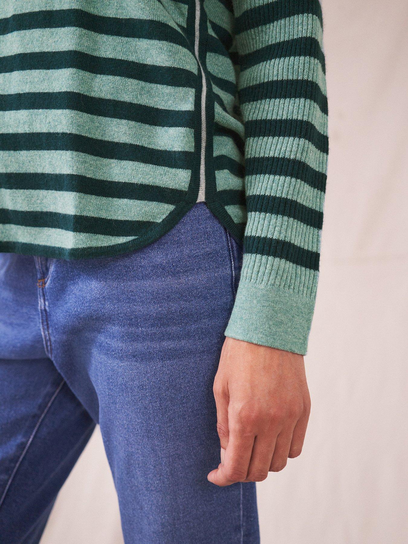 Knitwear Edie Stripe Knitted Jumper - Green