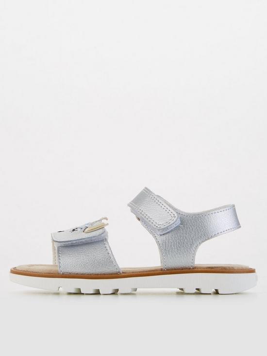stillFront image of v-by-very-younger-girls-unicorn-touch-strap-sandals-metallicnbsp