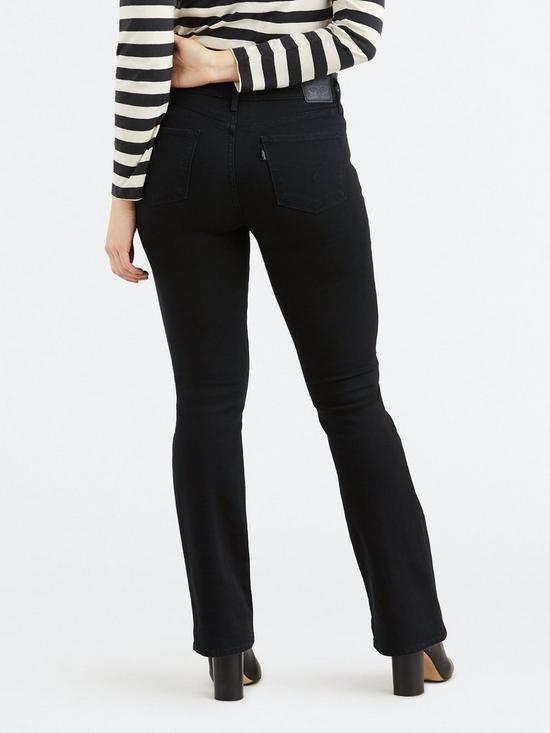 Levi's 315 Shaping Boot Cut Jean - Black | very.co.uk