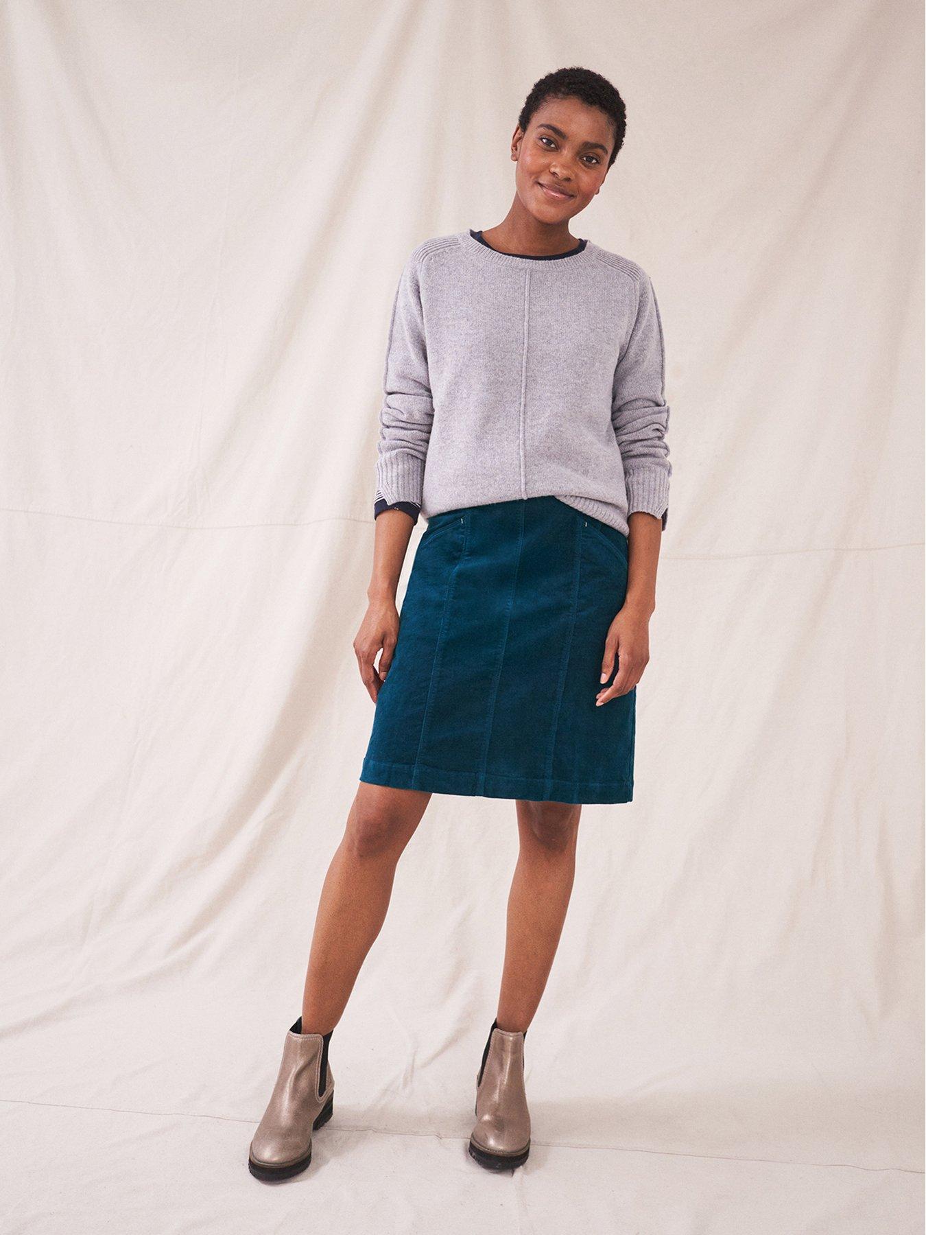 Skirts Josie Organic Cord Skirt -dark Teal