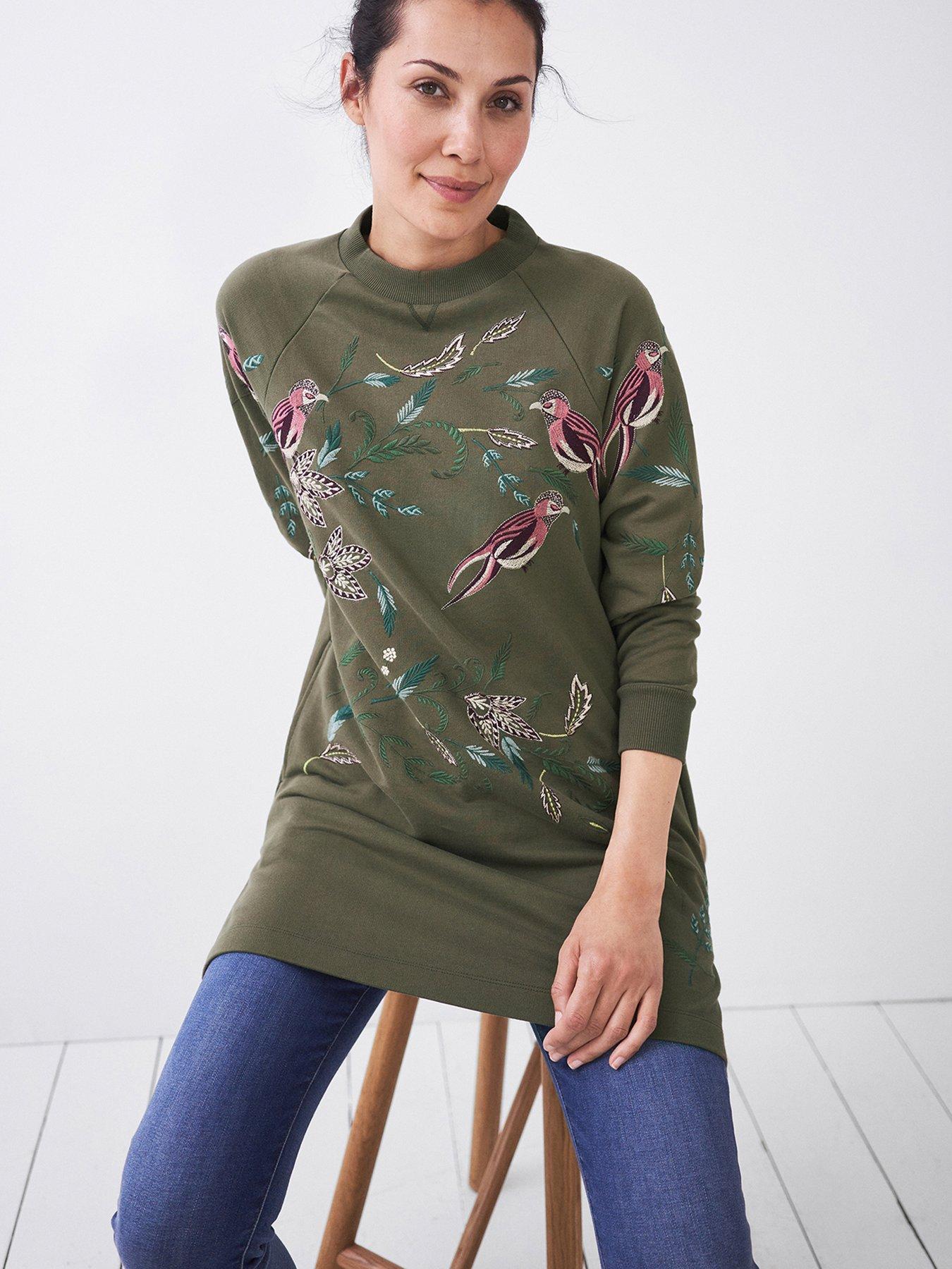  Maple Embroidered Tunic -green Mlt