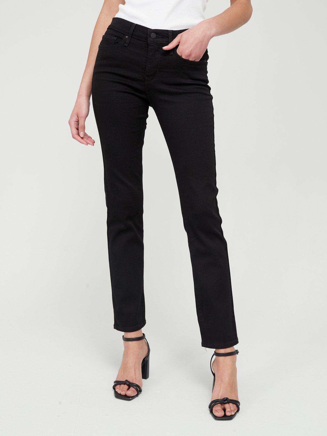 Levi's 314 Shaping Straight Jeans - Soft Black