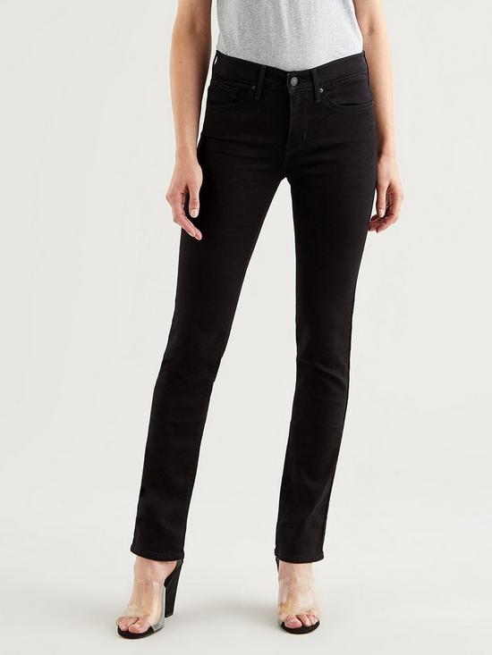 front image of levis-312trade-shaping-slim-leg-jean-black