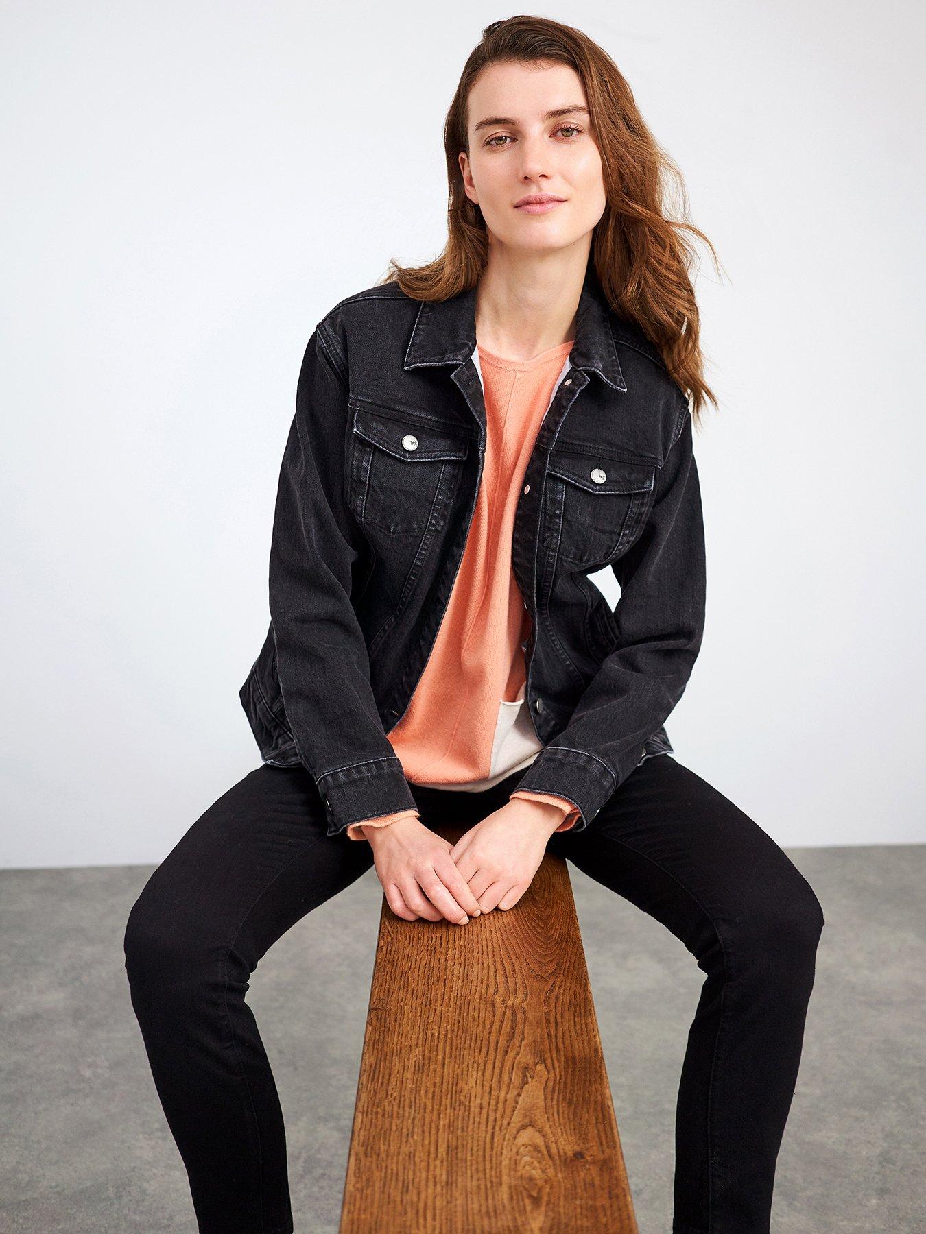 red denim jacket size 18