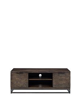 Product photograph of Julian Bowen Brooklyn Ready Assembled Tv Unit - Oak - Fits Up To 55 Inch from very.co.uk