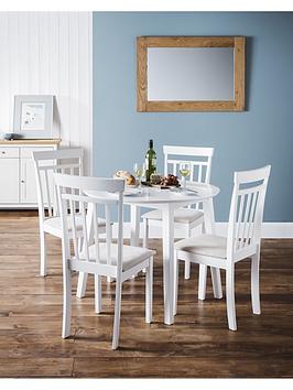 Product photograph of Julian Bowen Coast Dropleaf 90 Cm Dining Table from very.co.uk