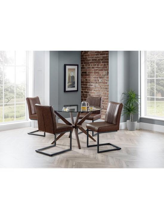 front image of julian-bowen-brooklyn-pair-ofnbspnbspdining-chairs