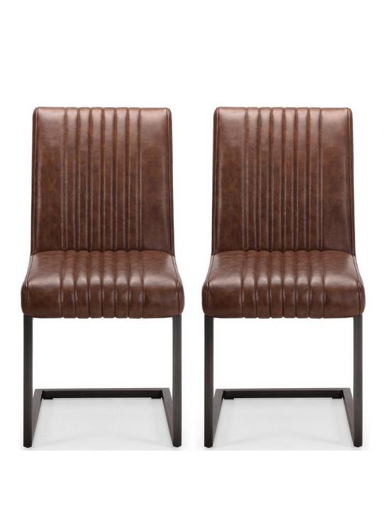 stillFront image of julian-bowen-brooklyn-pair-ofnbspnbspdining-chairs