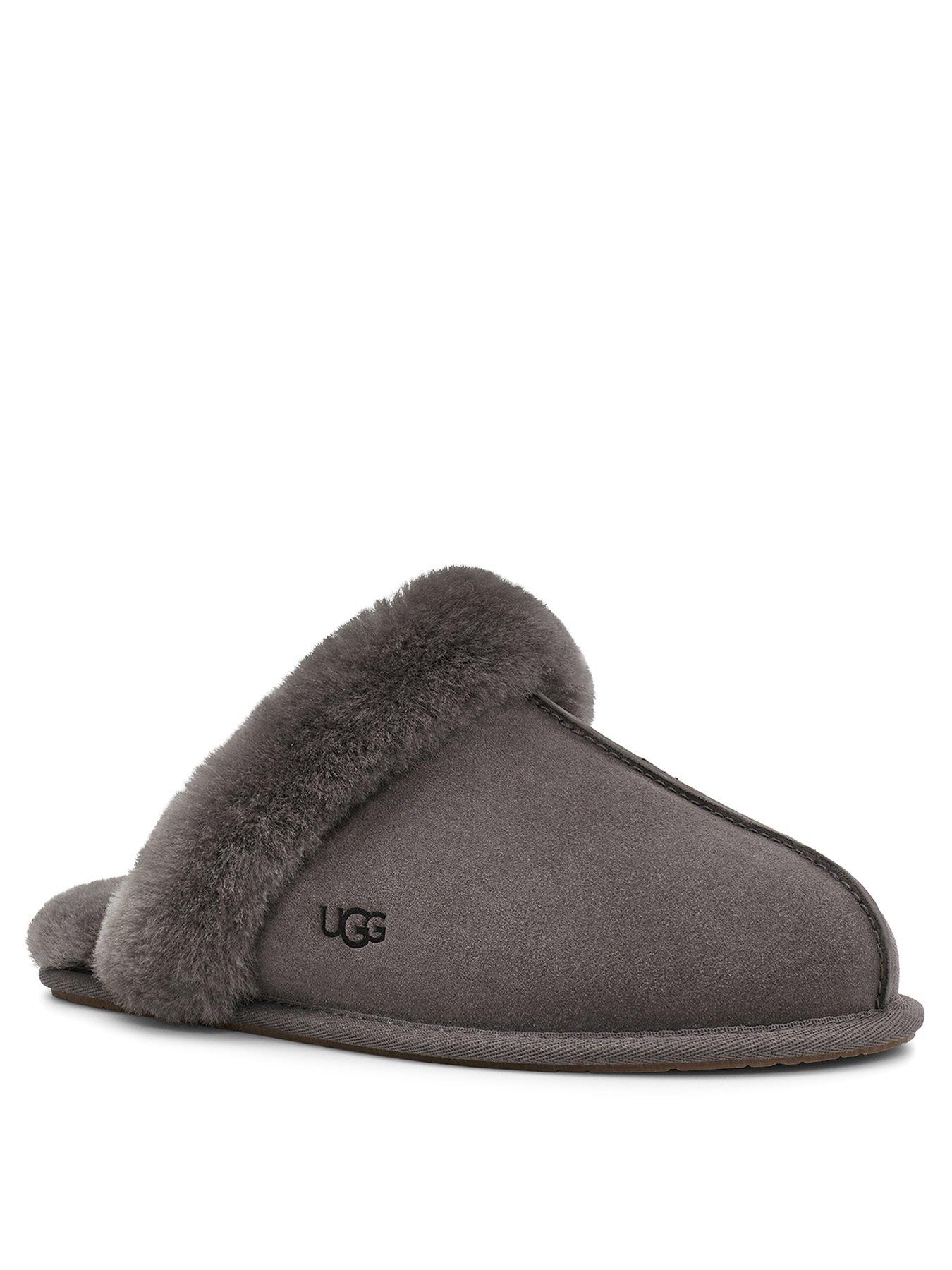 Women Scuffette Slippers - Grey