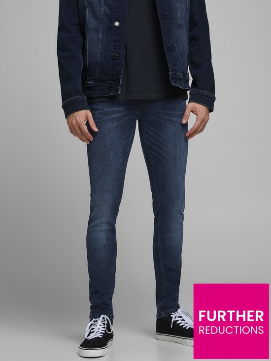 front image of jack-jones-liam-skinny-fit-jeans-blue