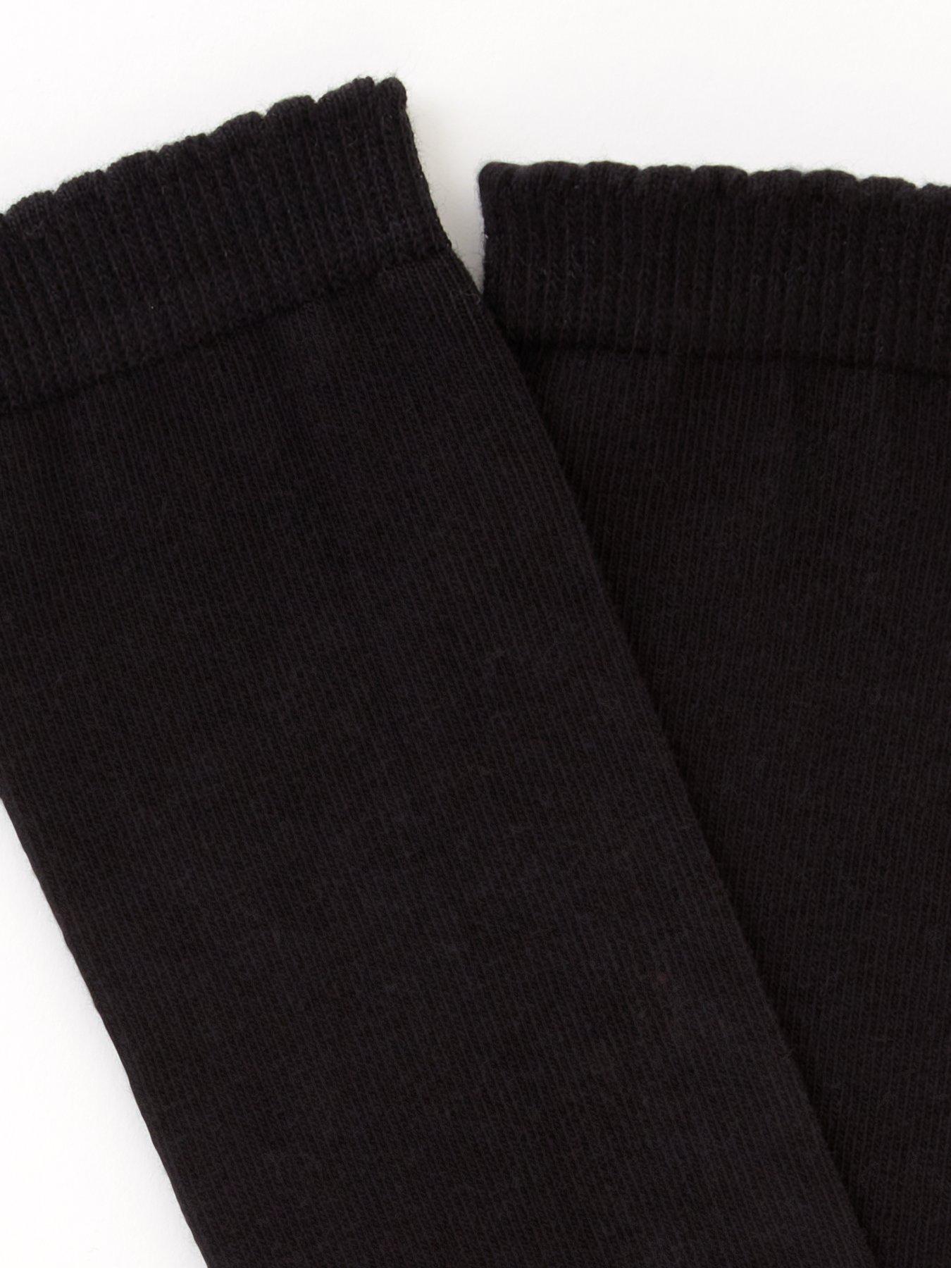The Very Collection Girls Pack Over The Knee Socks Black Very