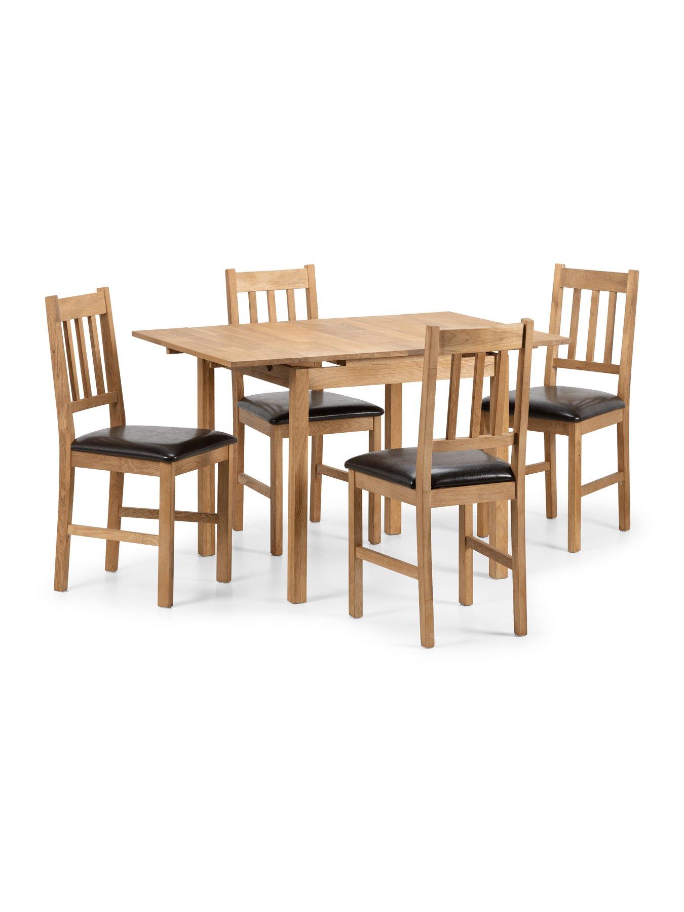 Image 4 of 4 of Julian Bowen Coxmoor Set of 2 Solid Oak Dining Chairs - Oak