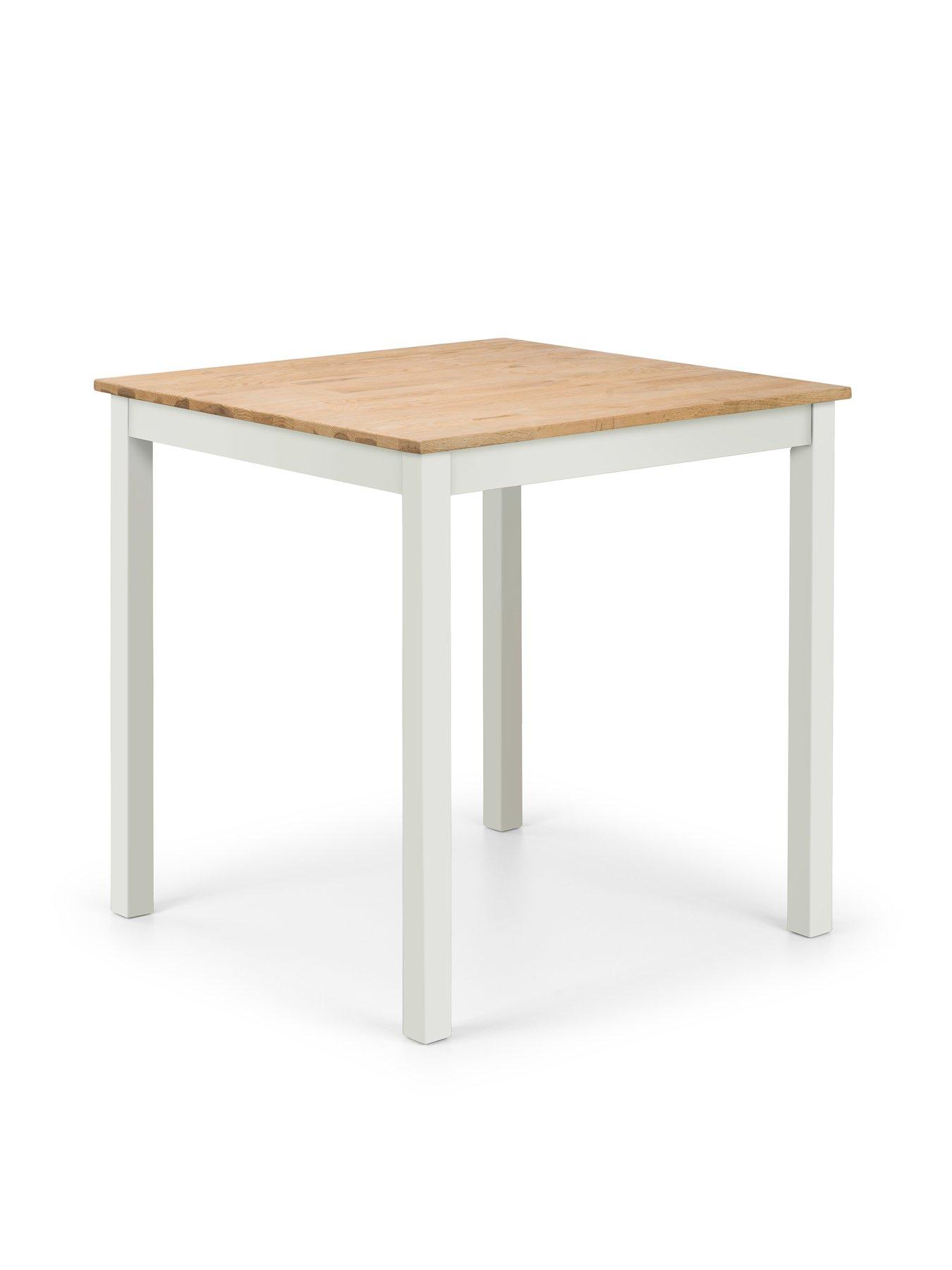 Image 3 of 4 of Julian Bowen Coxmoor 75 cm Square Solid Oak&nbsp;Dining Table + 2 Chairs