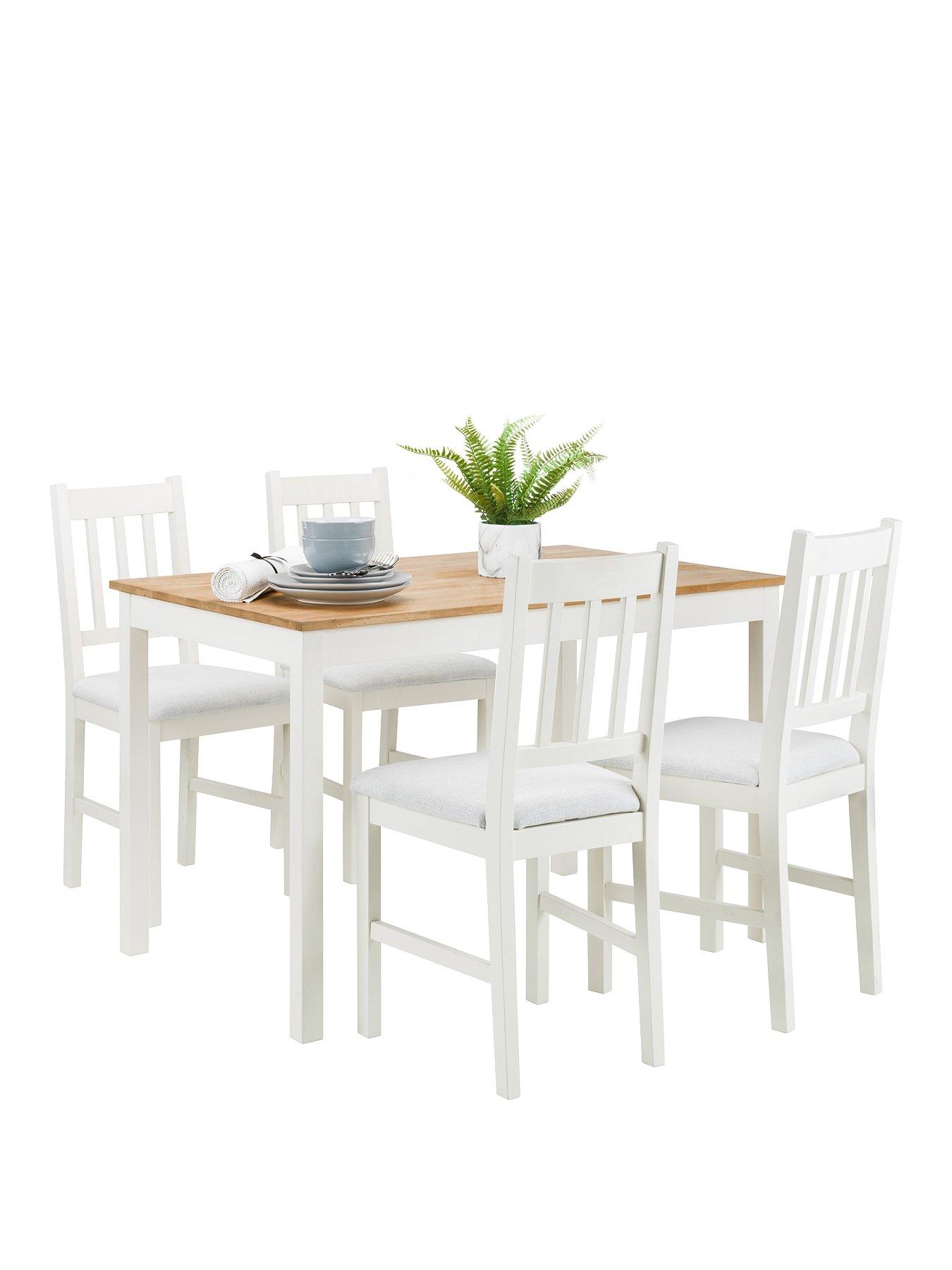 Image 2 of 4 of Julian Bowen Coxmoor 118&nbsp;cm Solid Oak Dining Table + 4 Chairs