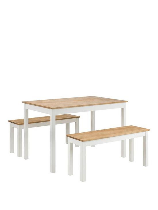 stillFront image of julian-bowen-coxmoor-120-cm-dining-table-2-benches