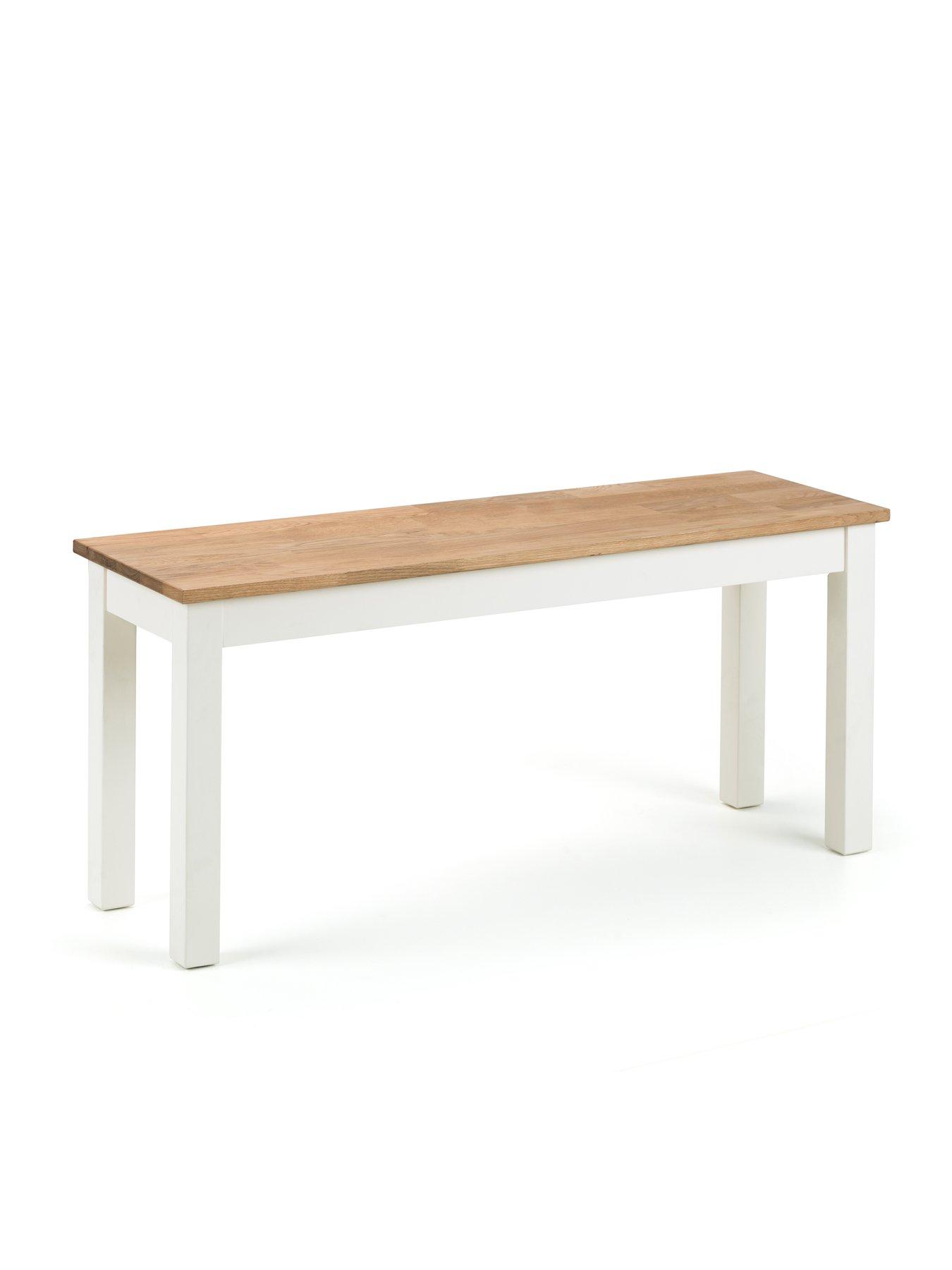 Image 4 of 4 of Julian Bowen Coxmoor 118 cm Solid Oak&nbsp;Dining Table + 2 Benches