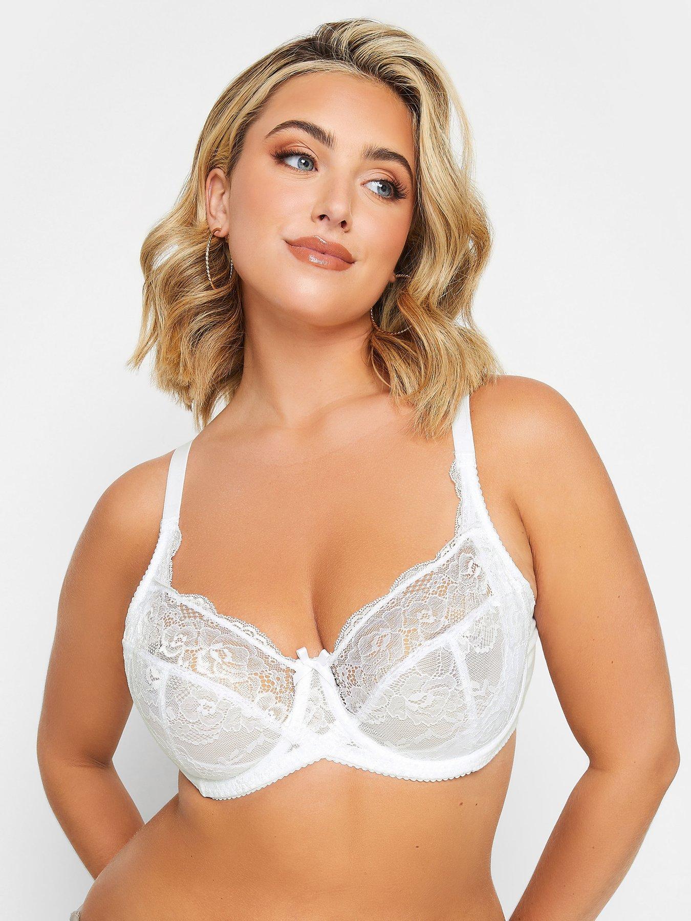 Avenue Body  Women's Plus Size Lace Underwire Bra - White - 44c