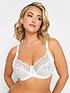  image of yours-clothing-white-stretch-lace-uw-bra