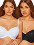  image of yours-2-pack-tshirt-bra-multi