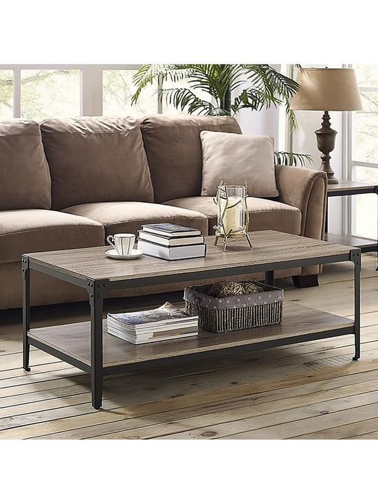 front image of lisburn-designs-kilmar-coffee-table-driftwoodblack