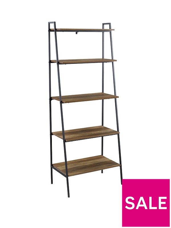 Rye Ladder Bookcase Reclaimed Wood, Telford Industrial Ladder Bookcase
