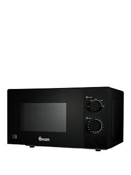 Swan 20L 700W Manual Microwave- Black