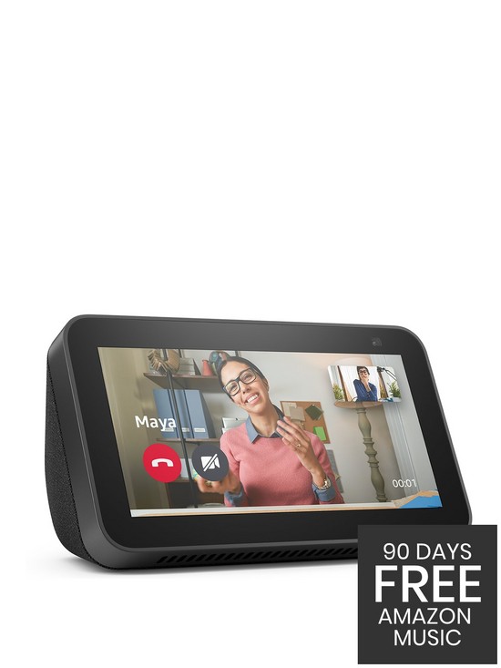 front image of amazon-echo-show-5-2nd-gen-2021-release-smart-display-with-alexa-and-2-mp-camera-charcoal