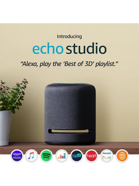 stillFront image of amazon-echo-studio-high-fidelity-smart-speaker-with-3d-audio-and-alexa