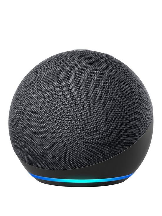 front image of amazon-all-new-echo-dot-4th-generation-smart-speaker-with-alexa-built-with-privacy-controls-charcoal