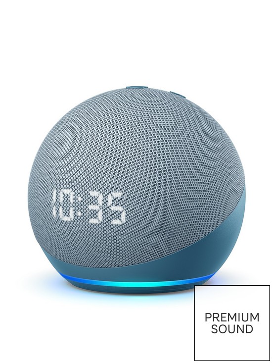 front image of amazon-all-new-echo-dot-4th-generation-smart-speaker-with-clock-and-alexa-built-with-privacy-controls-twilight-blue