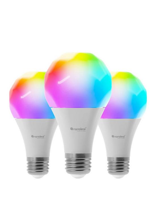 front image of nanoleaf-essentials-smart-bulb-e27-3pk