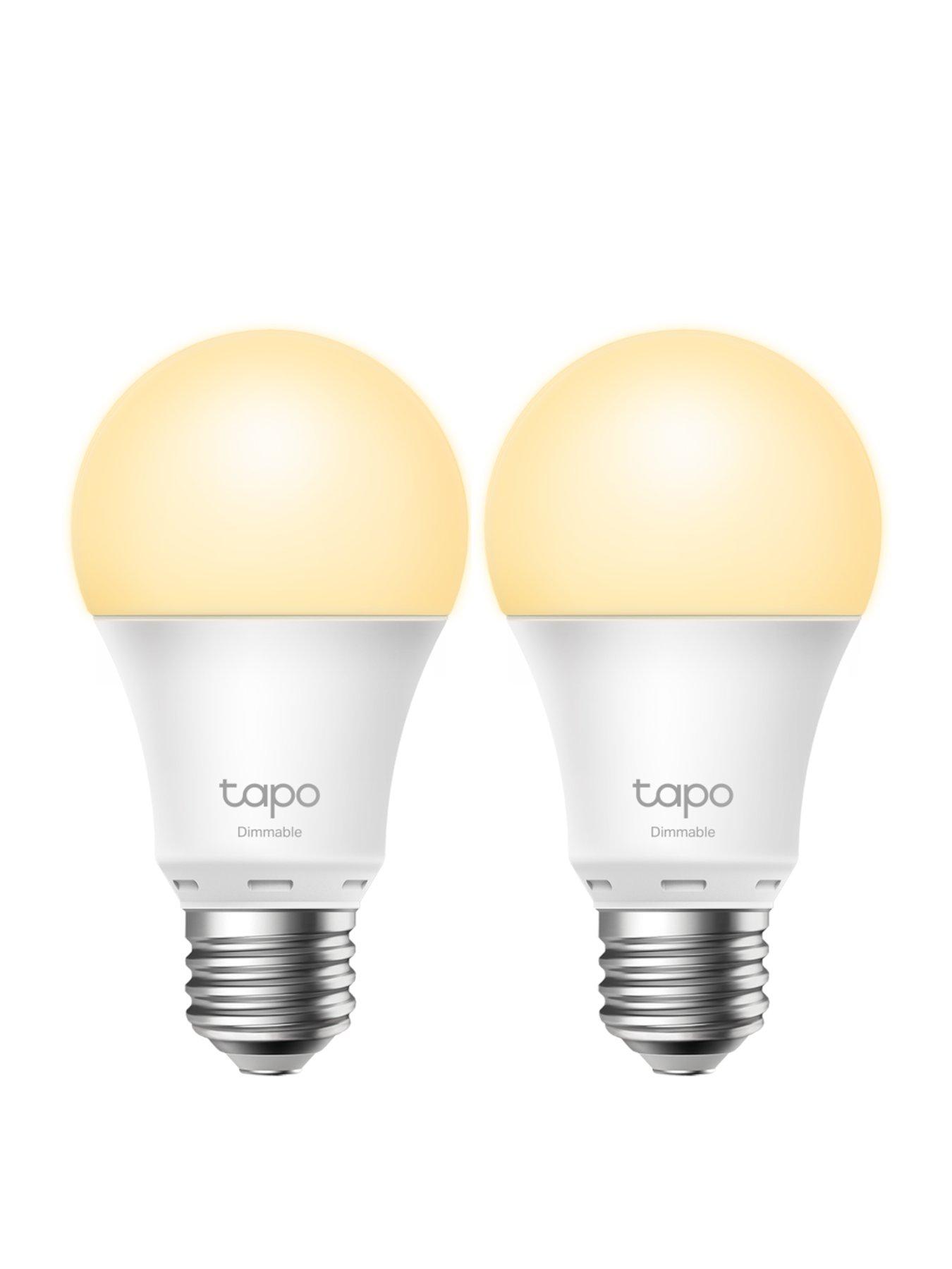 tp-link-tapo-l510e-smart-wifi-led-light-bulb-e27-dimmable-soft-warm-white-remote-control-no-hub-required