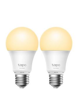 Product photograph of Tp Link Tapo L510e Smart Bulb 2-pack - White E27 from very.co.uk