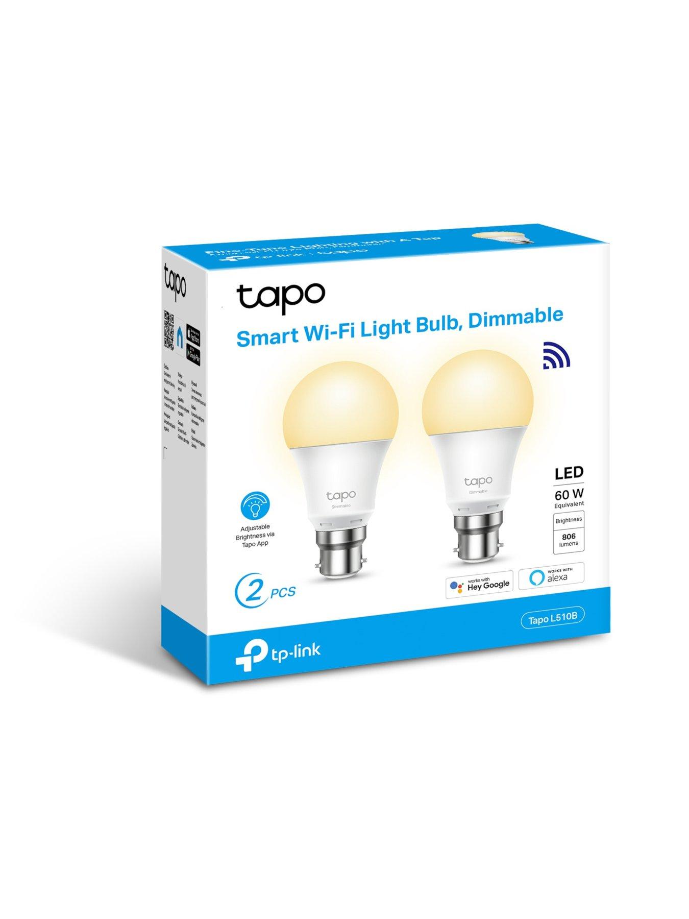 Image 2 of 7 of TP Link Tapo L510B (2-pack) Smart E27 Dimmable Soft Warm White, Remote Control, No Hub Required