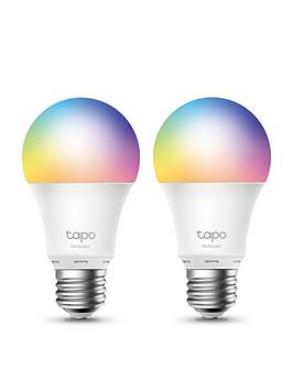 Product photograph of Tp Link Tapo L530e Smart Bulb 2-pack - Colour E27 from very.co.uk