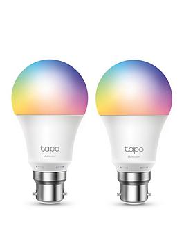 Product photograph of Tp Link Tapo L530b Smart Bulb 2-pack - Colour B22 from very.co.uk