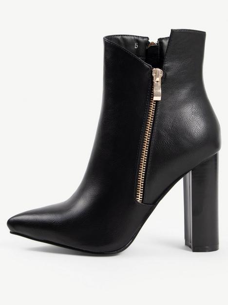 raid-keyla-side-zip-heeled-ankle-boots-black